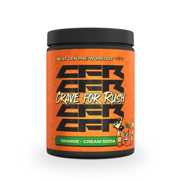 Nanosupps - Crave For Rush (CFR) - Preworkout Booster - Orange Cream Soda - 400 g