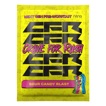 Nanosupps - Crave For Rush (CFR) - Preworkout Booster - Sour Candy Blast - 20g