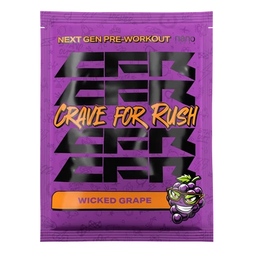 Nanosupps - Crave For Rush (CFR) - Preworkout Booster - Wicked Grape - 20g