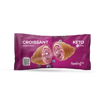 FeelingOK - Protein Croissant *ÚJ RECEPT - Erdei gyümölcs krémmel töltött - 50g 
