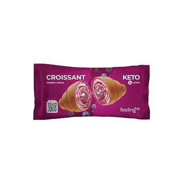 FeelingOK - Protein Croissant *ÚJ RECEPT - Erdei gyümölcs krémmel töltött - 50g 