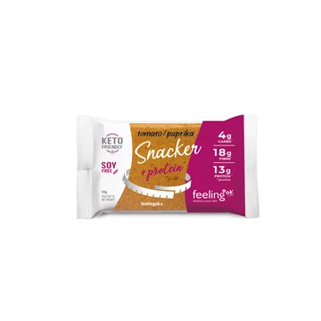 FeelingOK - Snacker  - Magas rost- és fehérjetartalmú - Paradicsomos-paprikás - 50g