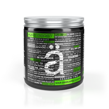 Nanosupps - Hype Beast - Preworkout Booster - Savanyú Zöldalmás - 320 g