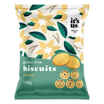 Its Us - Gluténmentes Omlós Keksz - 150g - Vaníliás