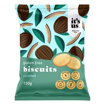 Its Us - Gluténmentes Omlós Keksz - 150g - Kókuszos