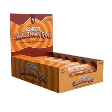 Nanosupps - Protein Bar - Glazed Cinnamon Roll fehérjeszelet - 12x55g