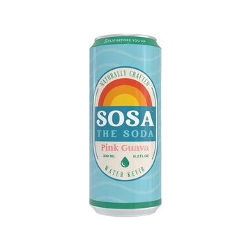 Sosa The Soda - Water Kefir - Pink Guava 330ml
