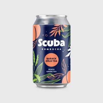 Scuba Kombucha - Barack-zöldtea 330ml