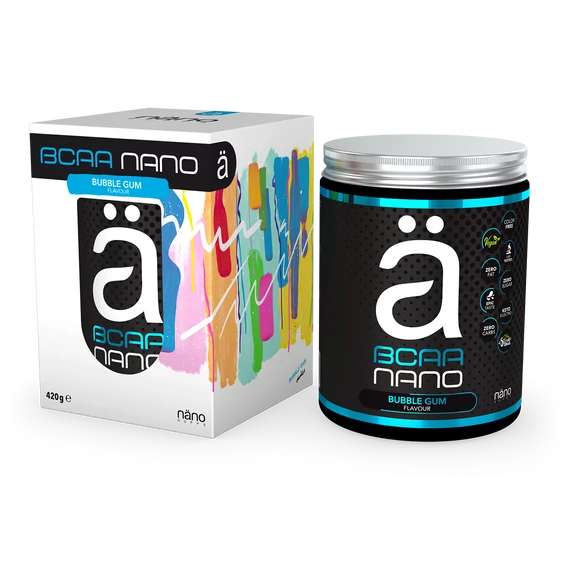 Nanosupps - BCAA Aminosav - Bubble Gum (Rágógumi) - 420 g