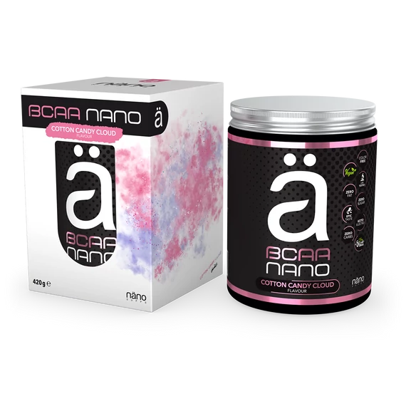 Nanosupps - BCAA Aminosav - Cotton Candy Cloud (Vattacukor) - 420g