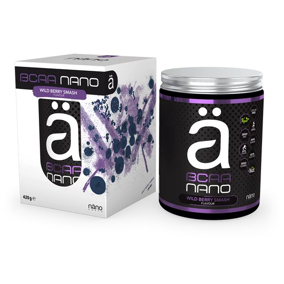 Nanosupps - BCAA Aminosav - Wildberry Smash (Erdei bogyós-gyümölcs)- 420 g