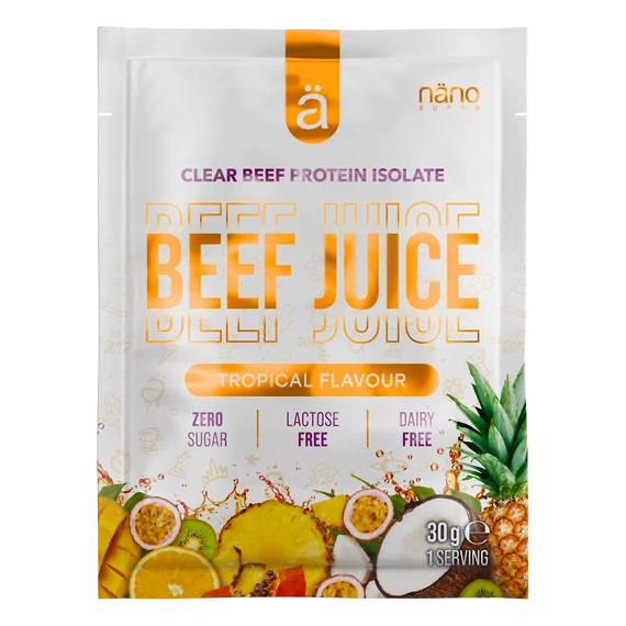  Nanosupps - Beef Juice Clear Protein Isolate Sample - Tropical - 30g 