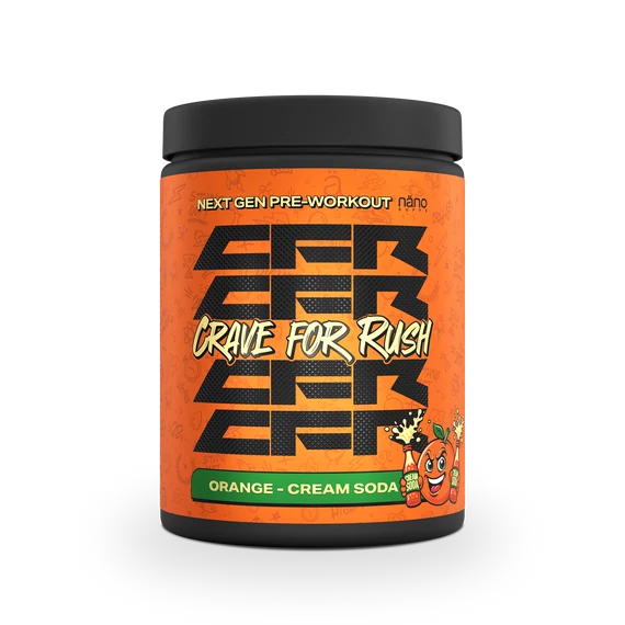 Nanosupps - Crave For Rush (CFR) - Preworkout Booster - Orange Cream Soda - 400 g