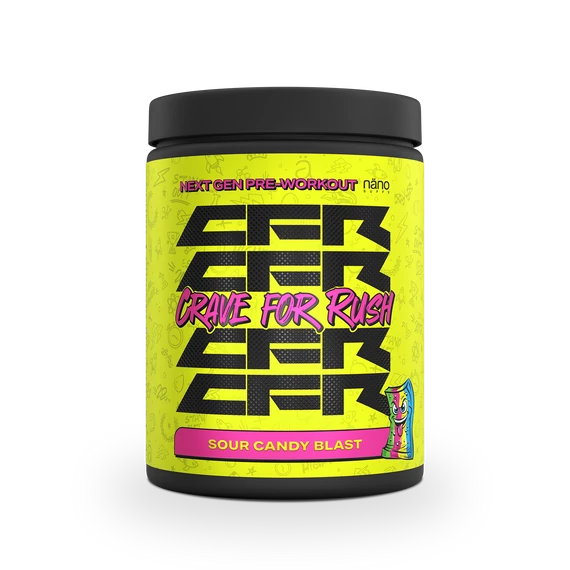 Nanosupps - Crave For Rush (CFR) - Preworkout Booster - Sour Candy Blast - 400 g
