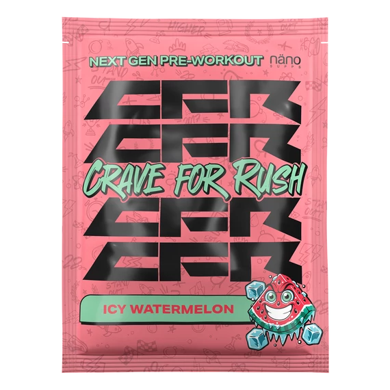 Nanosupps - Crave For Rush (CFR) - Preworkout Booster - Icy Watermelon - 20g