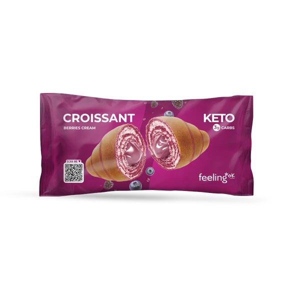 FeelingOK - Protein Croissant *ÚJ RECEPT - Erdei gyümölcs krémmel töltött - 50g 