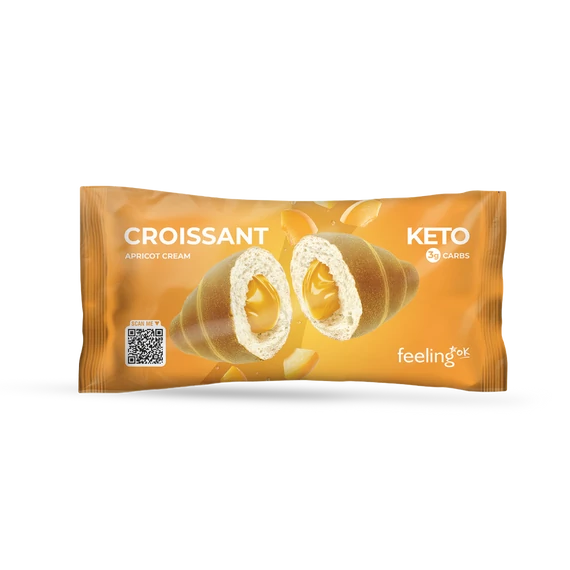 FeelingOK - Protein Croissant *ÚJ RECEPT - Sárgabarackos krémmel töltött - 50g 