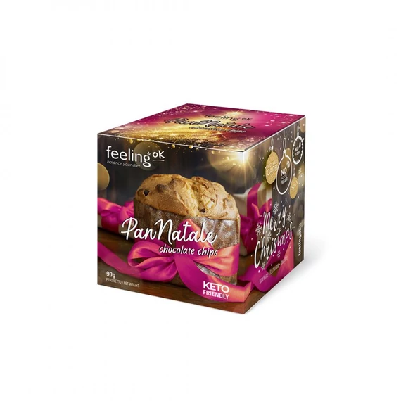  FeelingOK - Mini Protein Panettone - Csokoládé darabokkal - 90g - Ünnepi kiadás