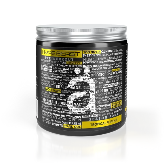 Nanosupps - Hype Beast - Preworkout Booster - Tropical (Trópusi Gyümölcs) - 320 g