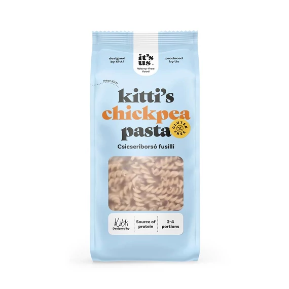 Its Us - Gluténmentes Kitti's Csicseriborsó Száraztészta - 250g - Fusilli
