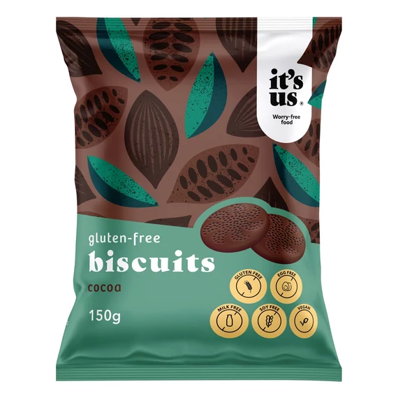 Its Us - Gluténmentes Omlós Keksz - 150g - Kakaós