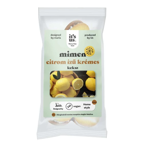 Its Us - Mimen Gluténmentes Keksz - 150g - Citromos krémmel töltve