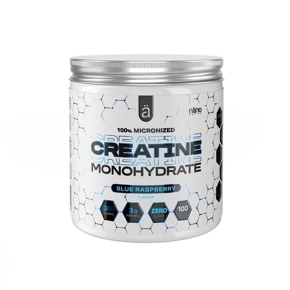 Nanosupps - Creatine Monohydrate - Blue Raspberry - 300g 