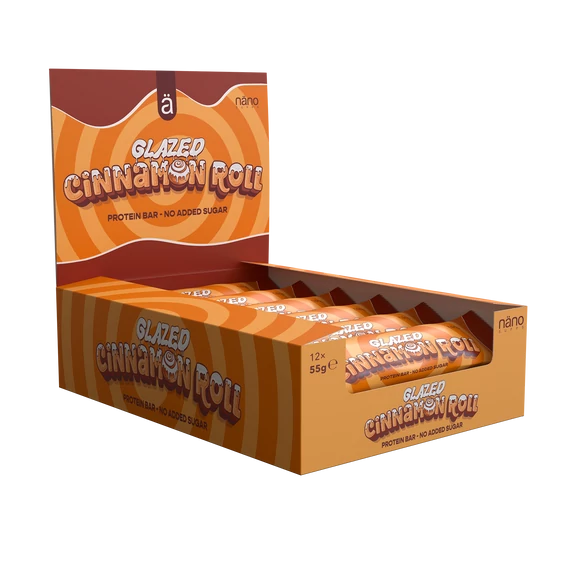 Nanosupps - Protein Bar - Glazed Cinnamon Roll fehérjeszelet - 12x55g