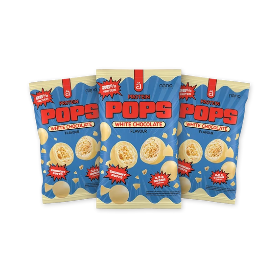 Nanosupps pops fehércsokoládé golyócskák 38g
