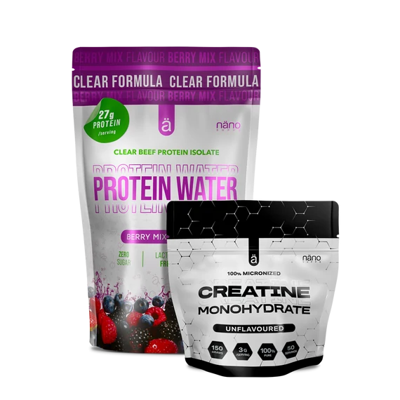   Nanosupps - Protein Water Clear Isolate - Berry Mix - 450g + AJÁNDÉK Creatine 150g