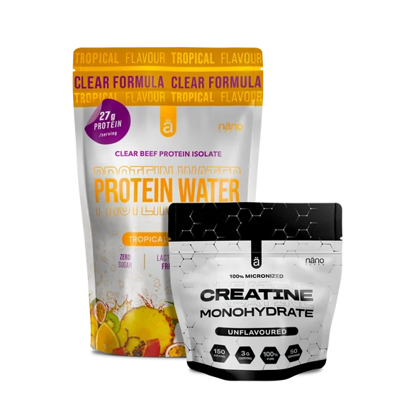   Nanosupps - Protein Water Clear Isolate - Tropical - 450g + AJÁNDÉK Creatine 150g