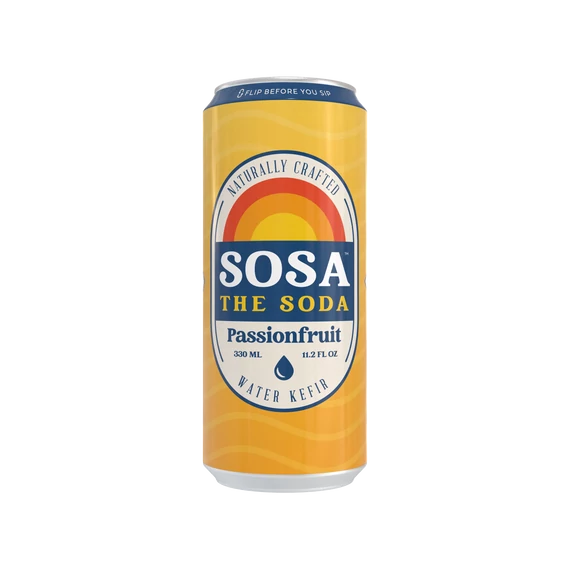 Sosa The Soda - Water Kefir - Passionfruit 330ml