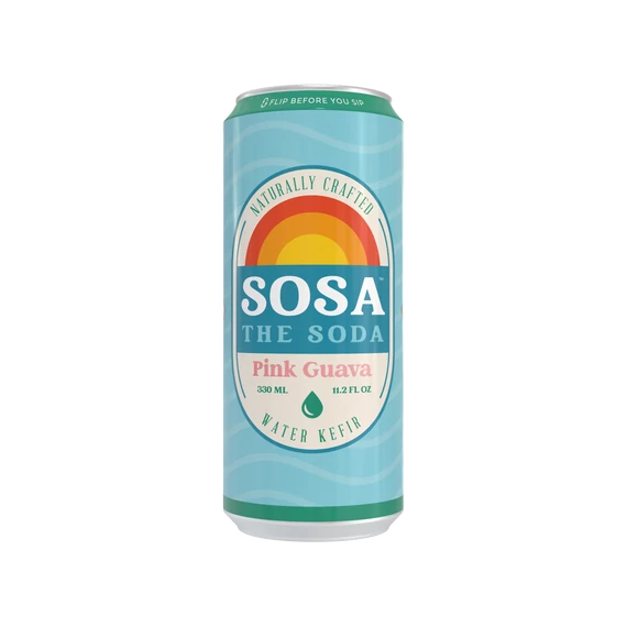 Sosa The Soda - Water Kefir - Pink Guava 330ml