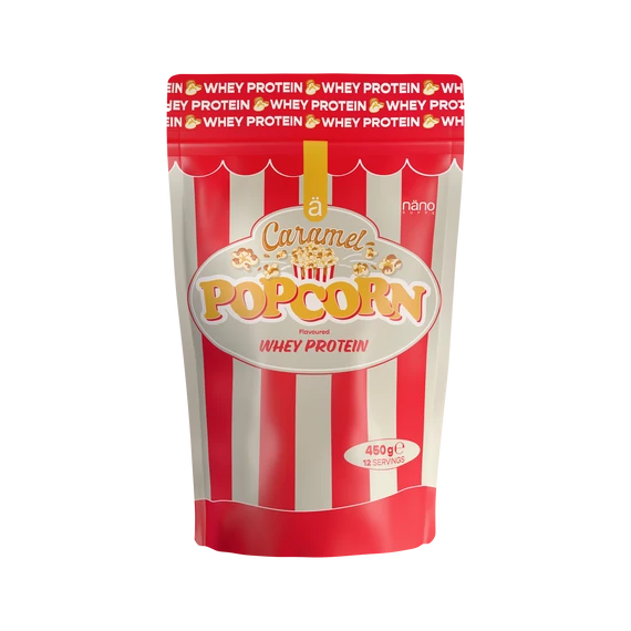  Nanosupps - Whey Protein - Caramel Popcorn fehérjepor - 450g 