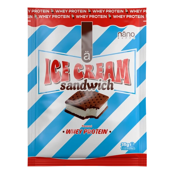  Nanosupps - Whey Protein - Ice Cream Sandwich fehérjepor - Sample - 35g